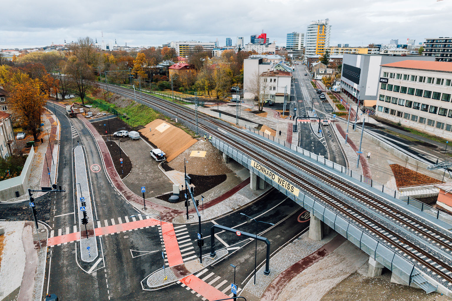 Tondi rail crossing in Estonia